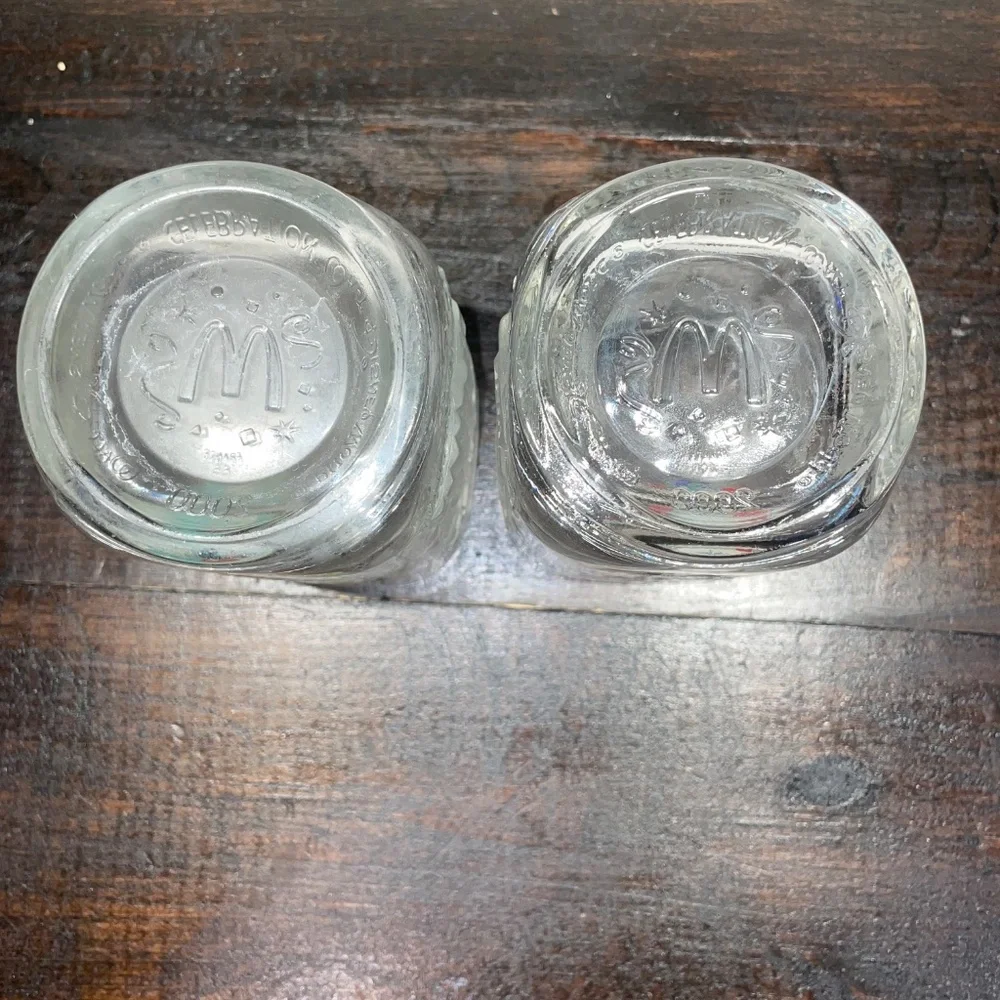 Vintage Walt Disney McDonalds 2000 Celebration‎ Lot of 2 Glasses Mickey Mouse